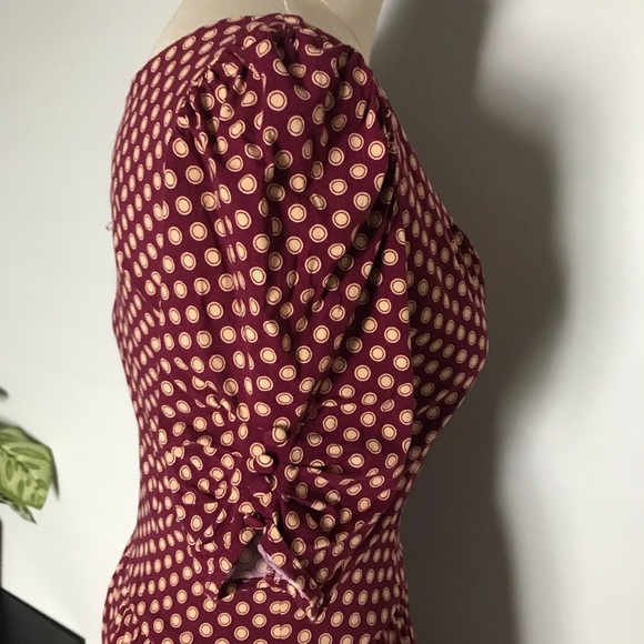 Trashy Diva wine dot Lizzie dress size 8 - Picture 4 of 12